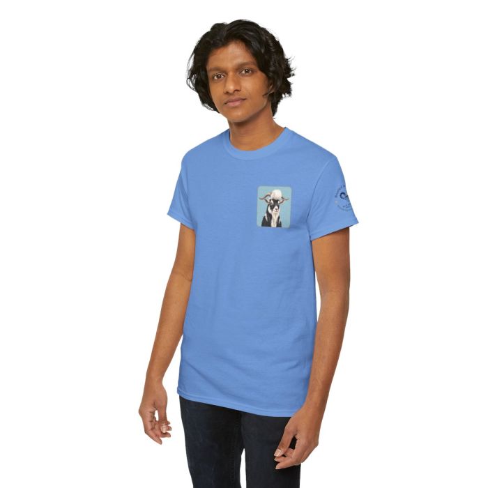 Elvis the Goat Tee | Vintage Portrait, Blue Background