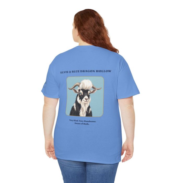 Elvis the Goat Tee | Vintage Portrait, Blue Background