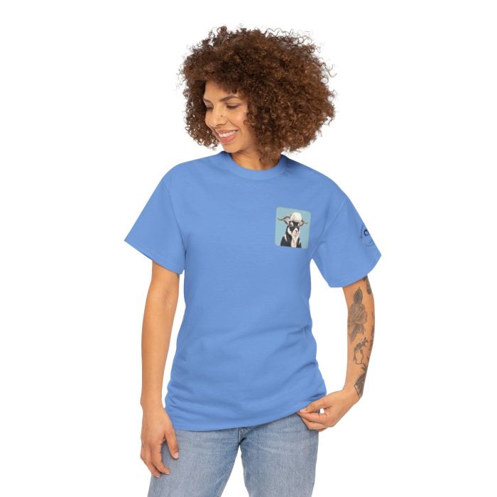 Elvis the Goat Tee | Vintage Portrait, Blue Background