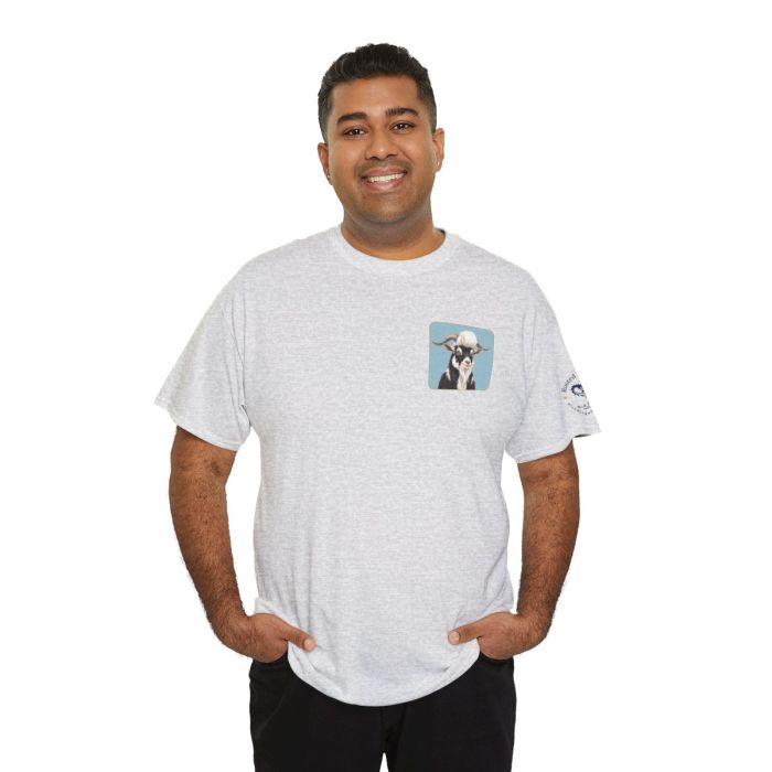 Elvis the Goat Tee | Vintage Portrait, Blue Background