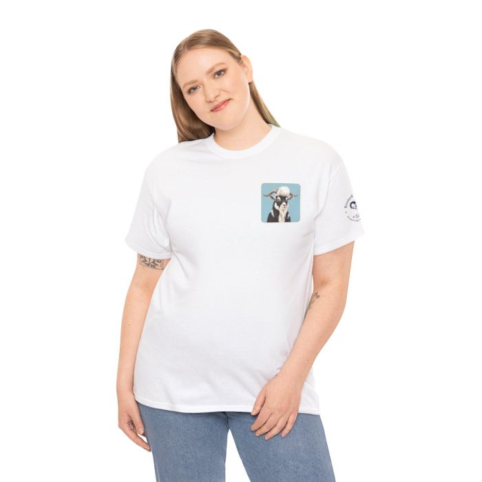 Elvis the Goat Tee | Vintage Portrait, Blue Background