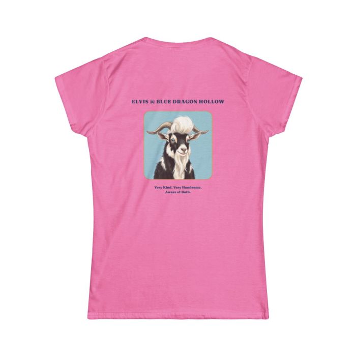 Ladies T-Shirt Featuring Elvis the G.O.A.T.