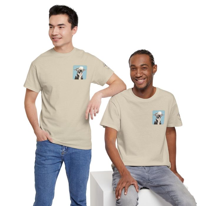 Elvis the Goat Tee | Vintage Portrait, Blue Background