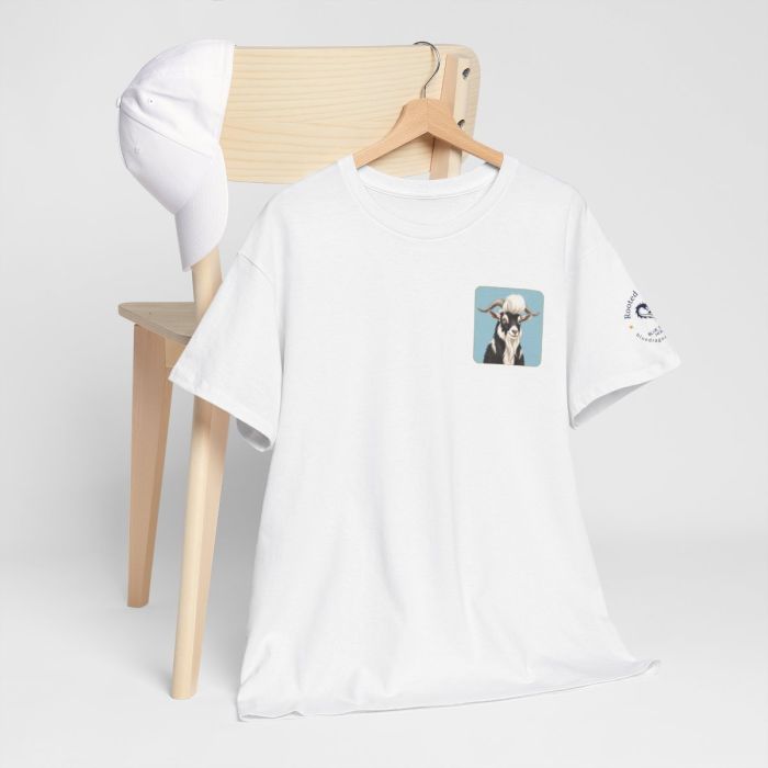 Elvis the Goat Tee | Vintage Portrait, Blue Background
