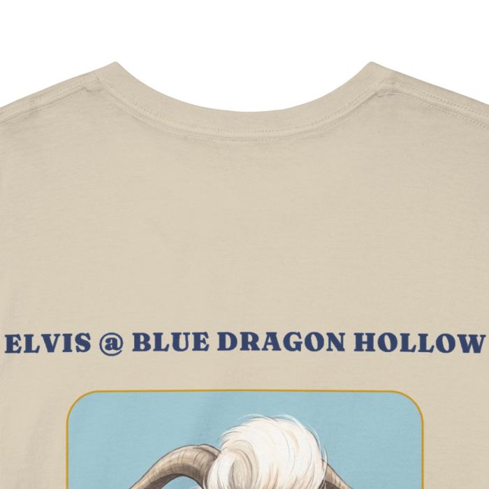 Elvis the Goat Tee | Vintage Portrait, Blue Background