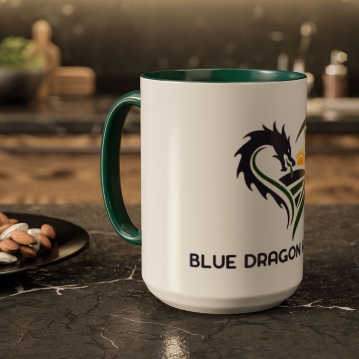 Blue Dragon Hollow Logo Mug | ceramic coffee or tea mug