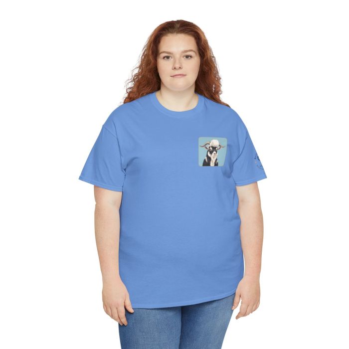 Elvis the Goat Tee | Vintage Portrait, Blue Background