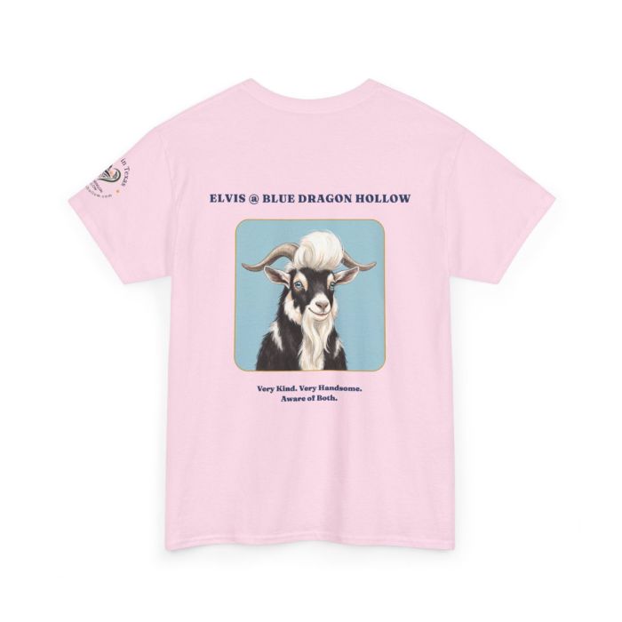 Elvis the Goat Tee | Vintage Portrait, Blue Background