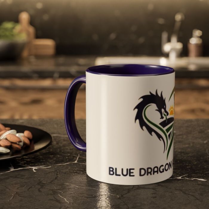 Blue Dragon Hollow Logo Mug | ceramic coffee or tea mug