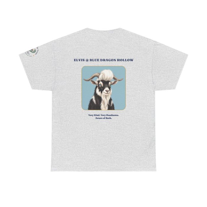 Elvis the Goat Tee | Vintage Portrait, Blue Background