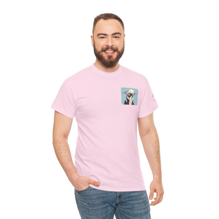 Elvis the Goat Tee | Vintage Portrait, Blue Background