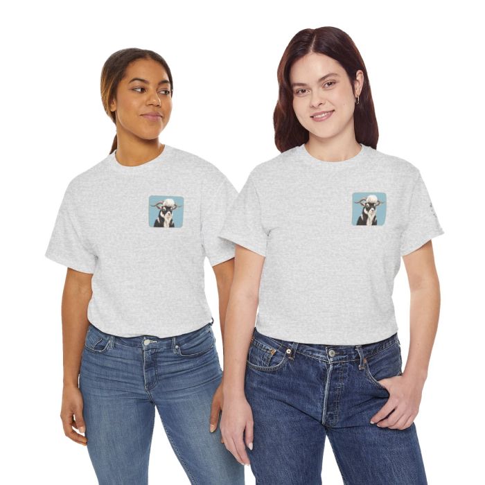 Elvis the Goat Tee | Vintage Portrait, Blue Background