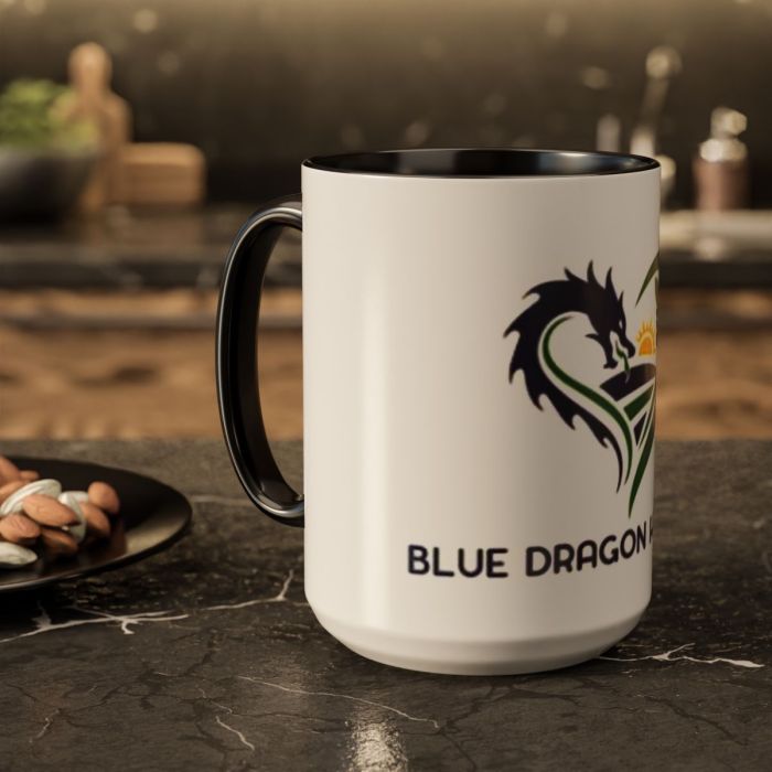 Blue Dragon Hollow Logo Mug | ceramic coffee or tea mug