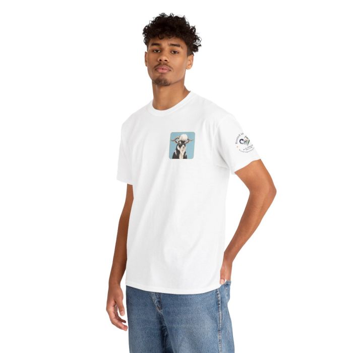 Elvis the Goat Tee | Vintage Portrait, Blue Background
