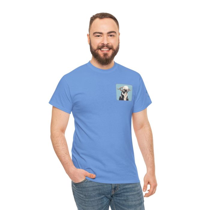 Elvis the Goat Tee | Vintage Portrait, Blue Background