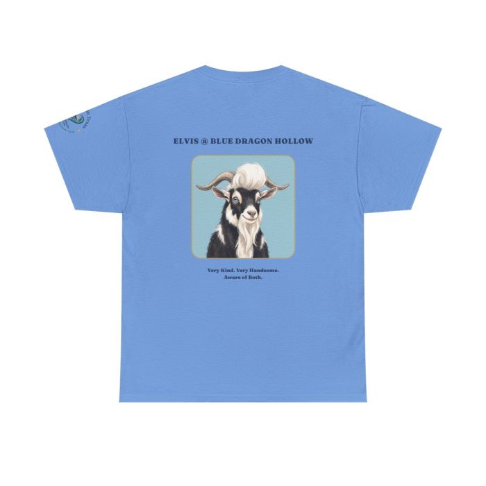 Elvis the Goat Tee | Vintage Portrait, Blue Background