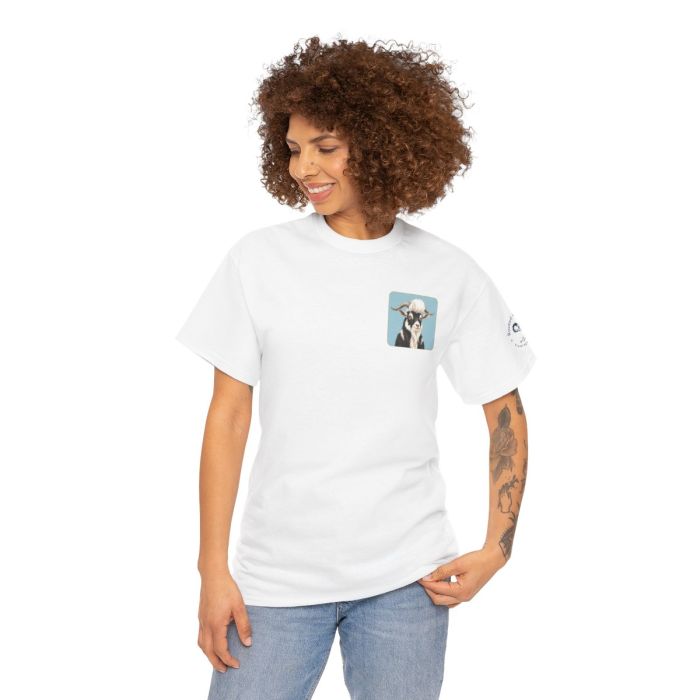 Elvis the Goat Tee | Vintage Portrait, Blue Background