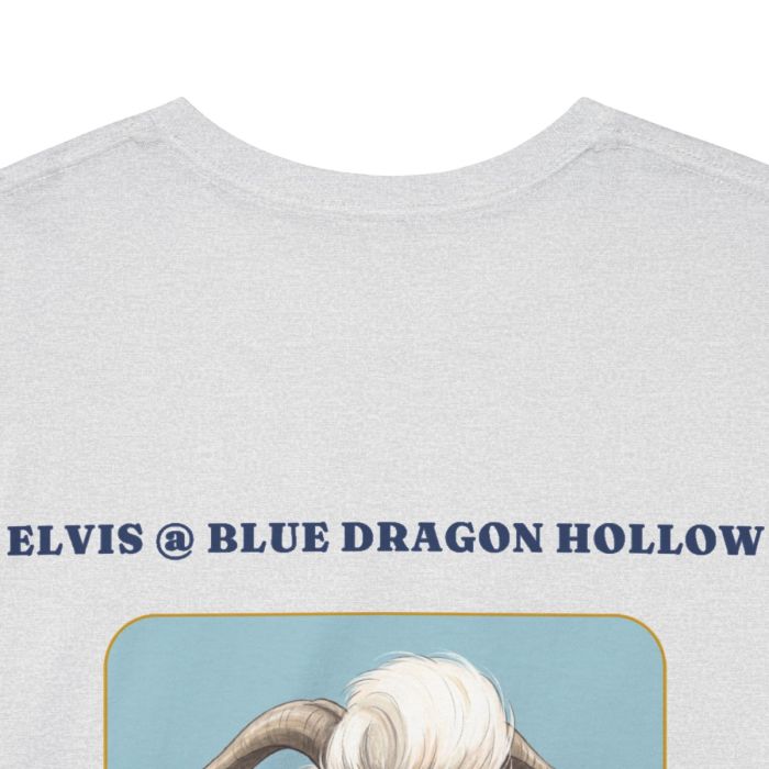 Elvis the Goat Tee | Vintage Portrait, Blue Background