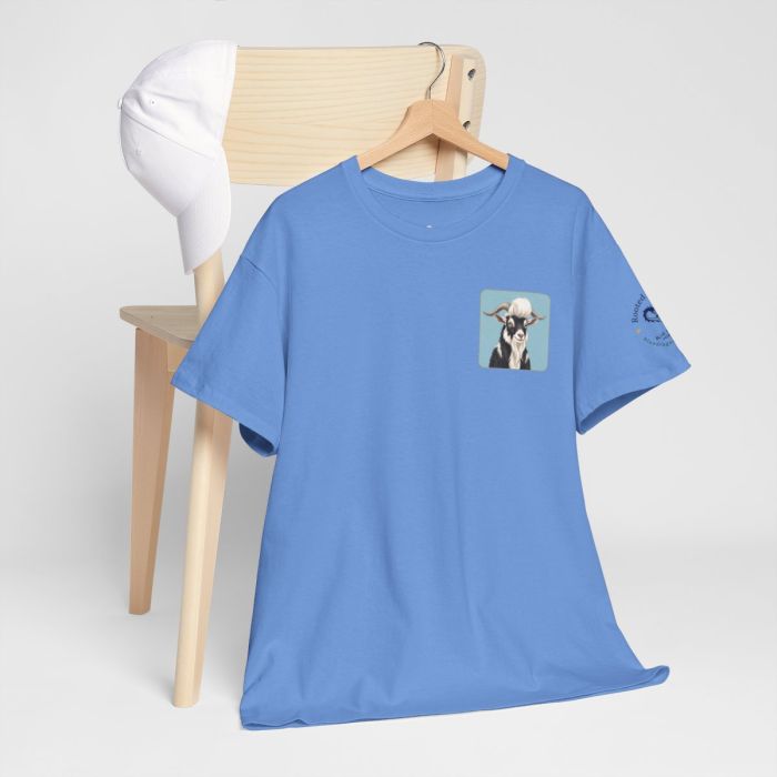 Elvis the Goat Tee | Vintage Portrait, Blue Background