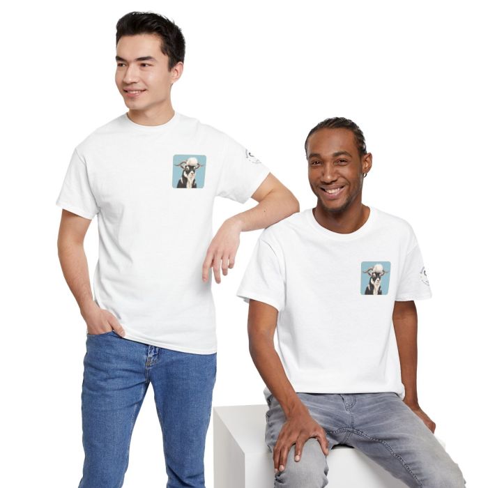 Elvis the Goat Tee | Vintage Portrait, Blue Background