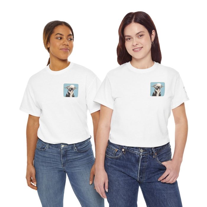 Elvis the Goat Tee | Vintage Portrait, Blue Background