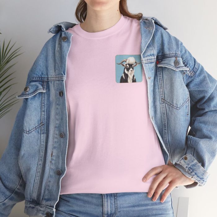 Elvis the Goat Tee | Vintage Portrait, Blue Background