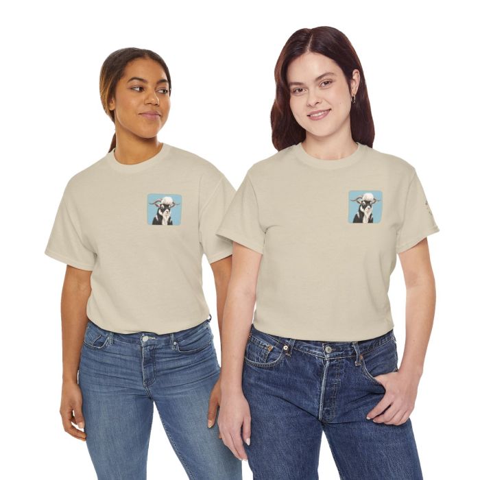 Elvis the Goat Tee | Vintage Portrait, Blue Background
