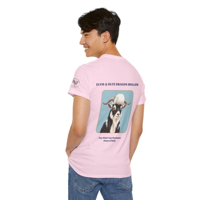 Elvis the Goat Tee | Vintage Portrait, Blue Background