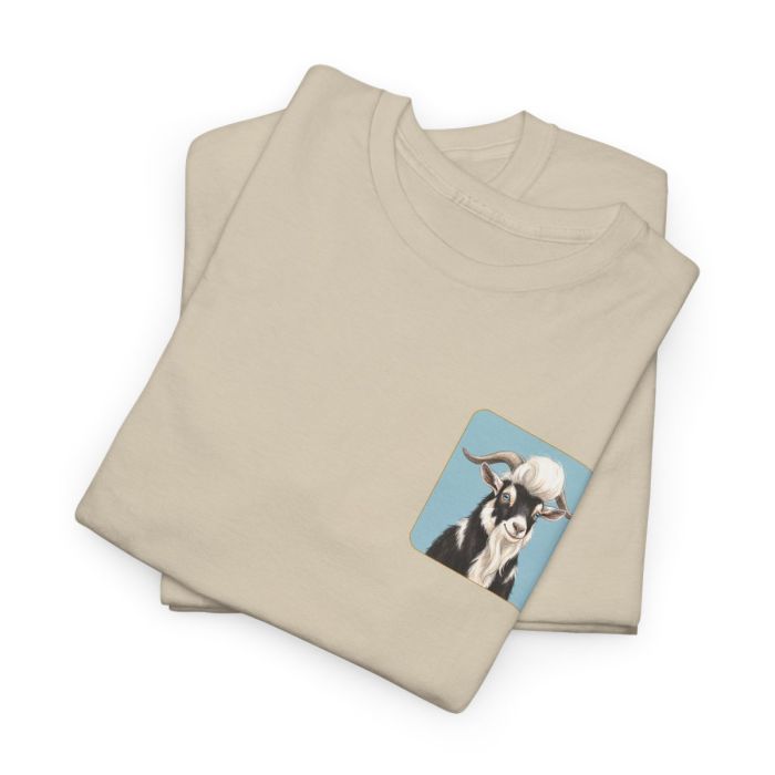 Elvis the Goat Tee | Vintage Portrait, Blue Background