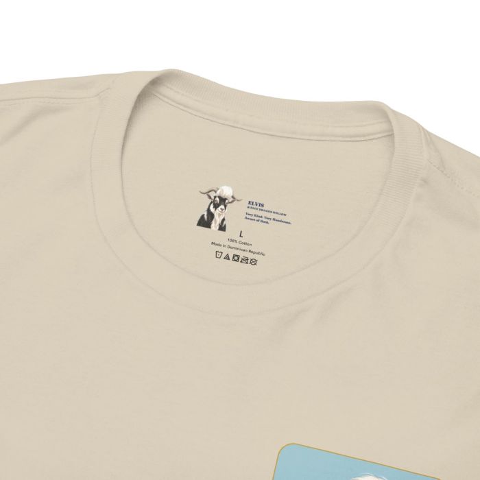 Elvis the Goat Tee | Vintage Portrait, Blue Background