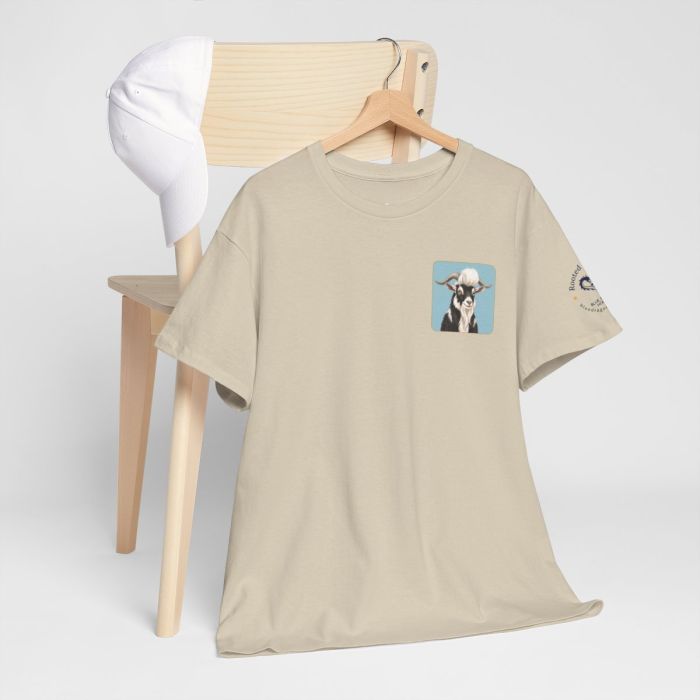Elvis the Goat Tee | Vintage Portrait, Blue Background