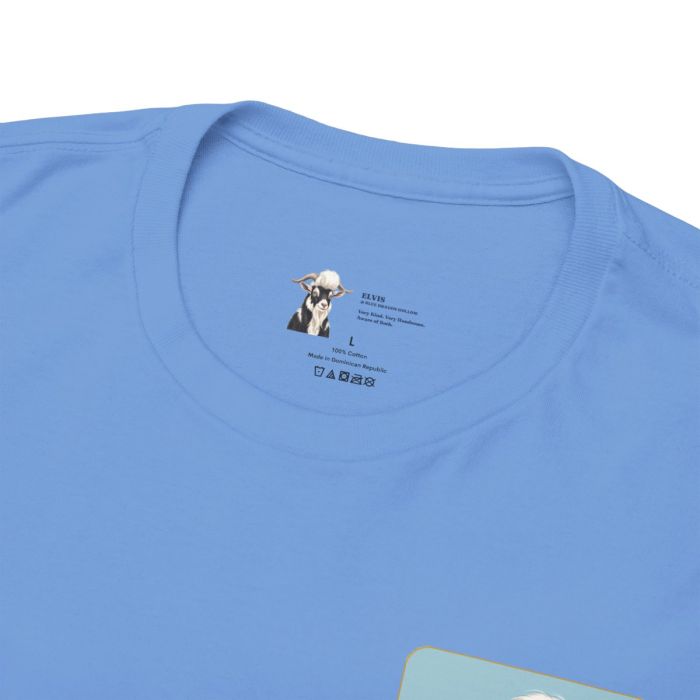 Elvis the Goat Tee | Vintage Portrait, Blue Background