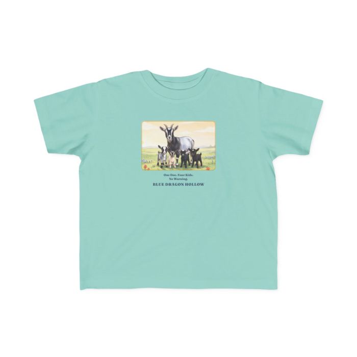 Daisy and Her Four Kids Toddler Tee — Storybook Goat Shirt for Toddlers