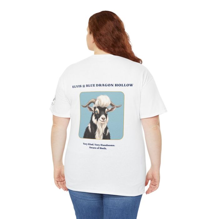 Elvis the Goat Tee | Vintage Portrait, Blue Background