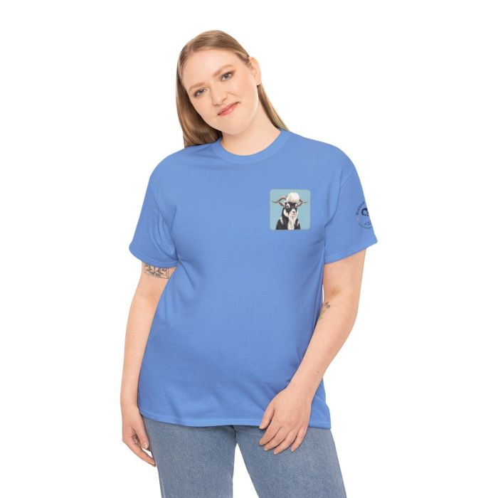 Elvis the Goat Tee | Vintage Portrait, Blue Background