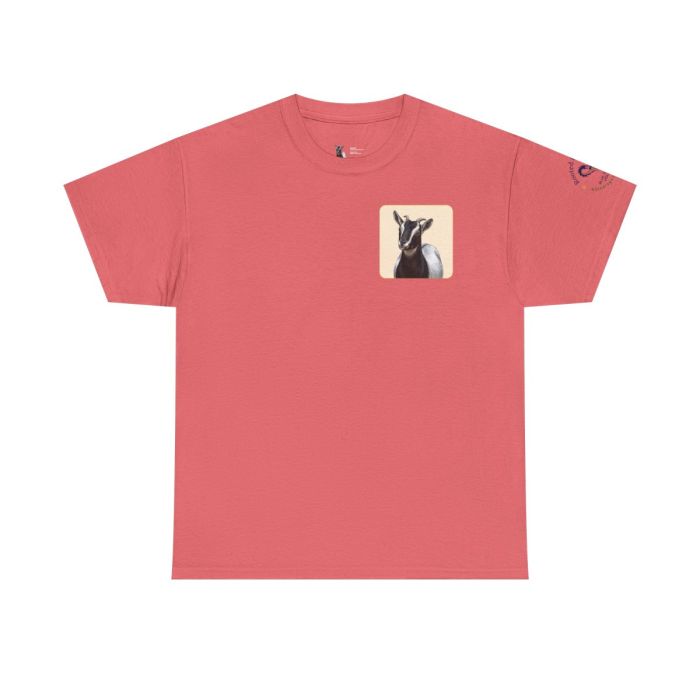 Daisy the Goat Unisex T-Shirt — Nigerian Dwarf Goat Tee, Blue Dragon Hollow Farm