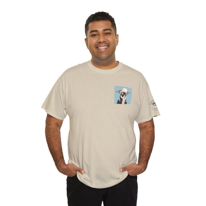 Elvis the Goat Tee | Vintage Portrait, Blue Background