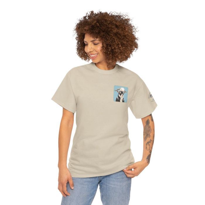 Elvis the Goat Tee | Vintage Portrait, Blue Background