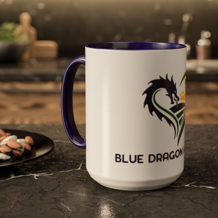 Blue Dragon Hollow Logo Mug | ceramic coffee or tea mug