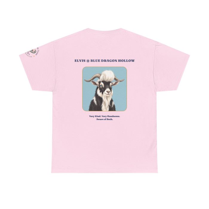 Elvis the Goat Tee | Vintage Portrait, Blue Background
