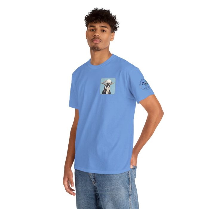 Elvis the Goat Tee | Vintage Portrait, Blue Background