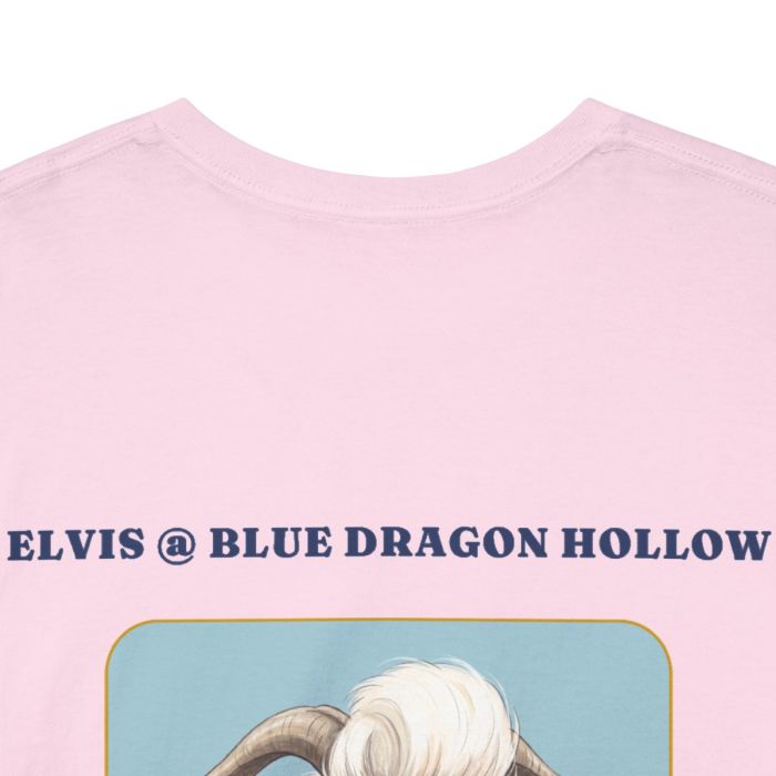 Elvis the Goat Tee | Vintage Portrait, Blue Background
