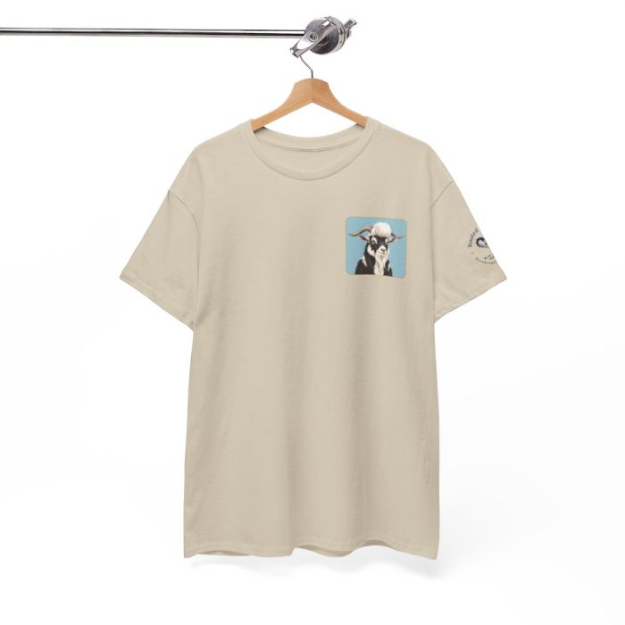 Elvis the Goat Tee | Vintage Portrait, Blue Background