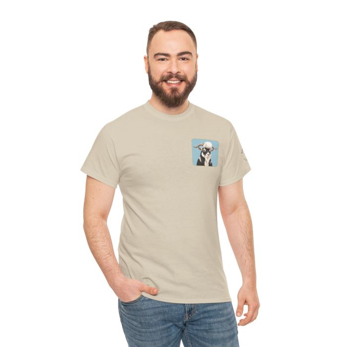 Elvis the Goat Tee | Vintage Portrait, Blue Background