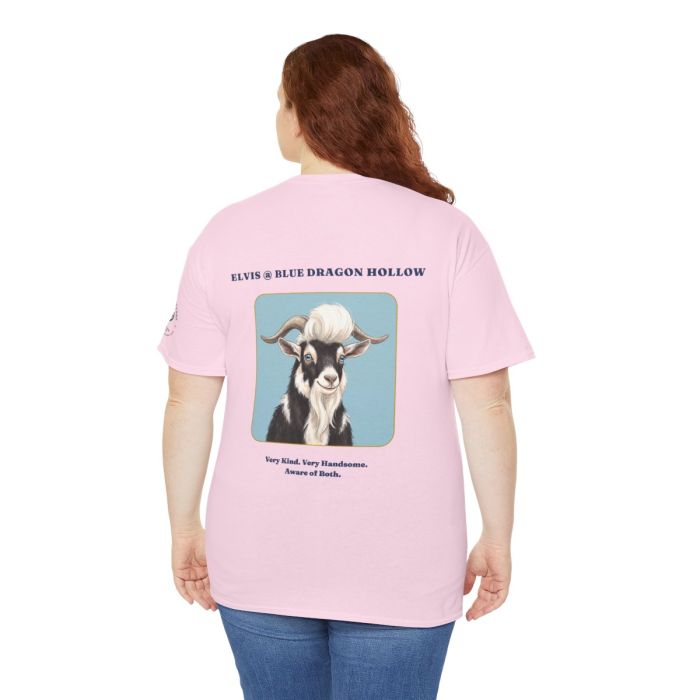 Elvis the Goat Tee | Vintage Portrait, Blue Background