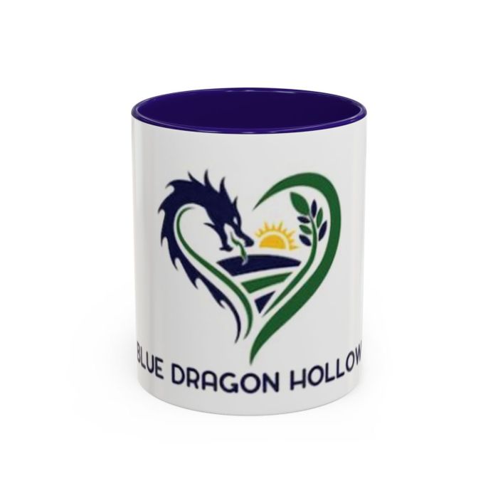 Blue Dragon Hollow Logo Mug | ceramic coffee or tea mug