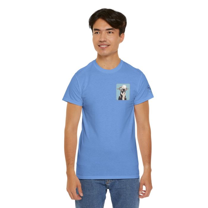 Elvis the Goat Tee | Vintage Portrait, Blue Background