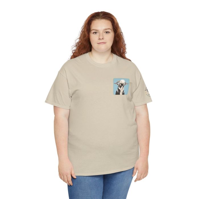 Elvis the Goat Tee | Vintage Portrait, Blue Background