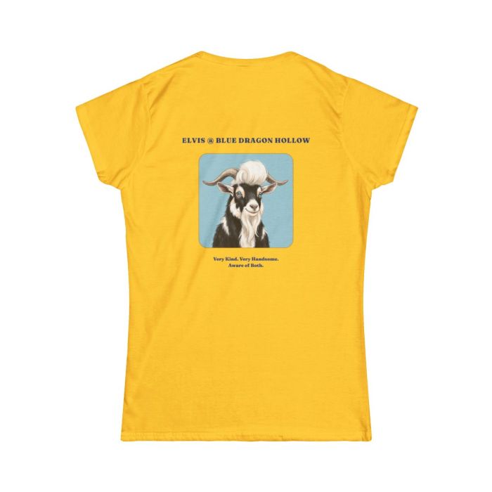 Ladies T-Shirt Featuring Elvis the G.O.A.T.