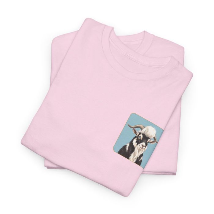 Elvis the Goat Tee | Vintage Portrait, Blue Background